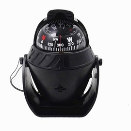 Hxexplore Boat Car Truck Compass Dashboard Compass Night Visible with Light Sea Marine Electronic Navigation Bracket Mount Compass Fits for Car,Watercraft,Boat,Caravan