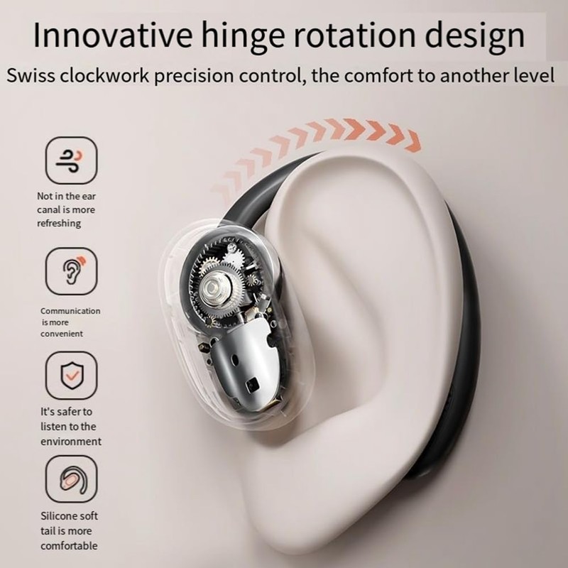 Fahgaer Air Conduction Earphone Hanging Ear Wireless Headset Bluetooth 5.3