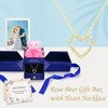 llyish Eternal Rose with Heart Necklace and Bear Gift Box