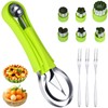 12PCS Melon Baller Scoop Set, 4-in-1 Watermelon Scooper Fruit Scooper,