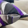 Black and Purple Grey Throw Pillow Covers Set of 2