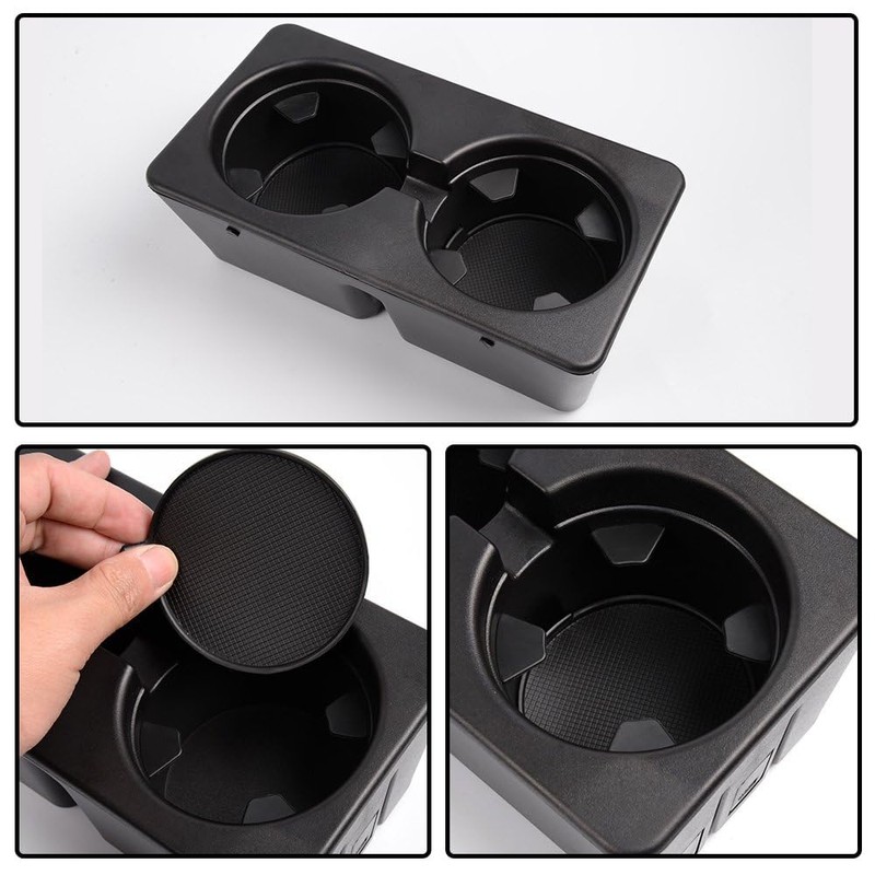 GRAND ORANGE Dual Cup Holder Insert Compatible with 007-2014 Chevy
