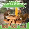 Gnodary Squirrel Feeder with Umbrella, Squirrel Feeders for Outside, Squirrel