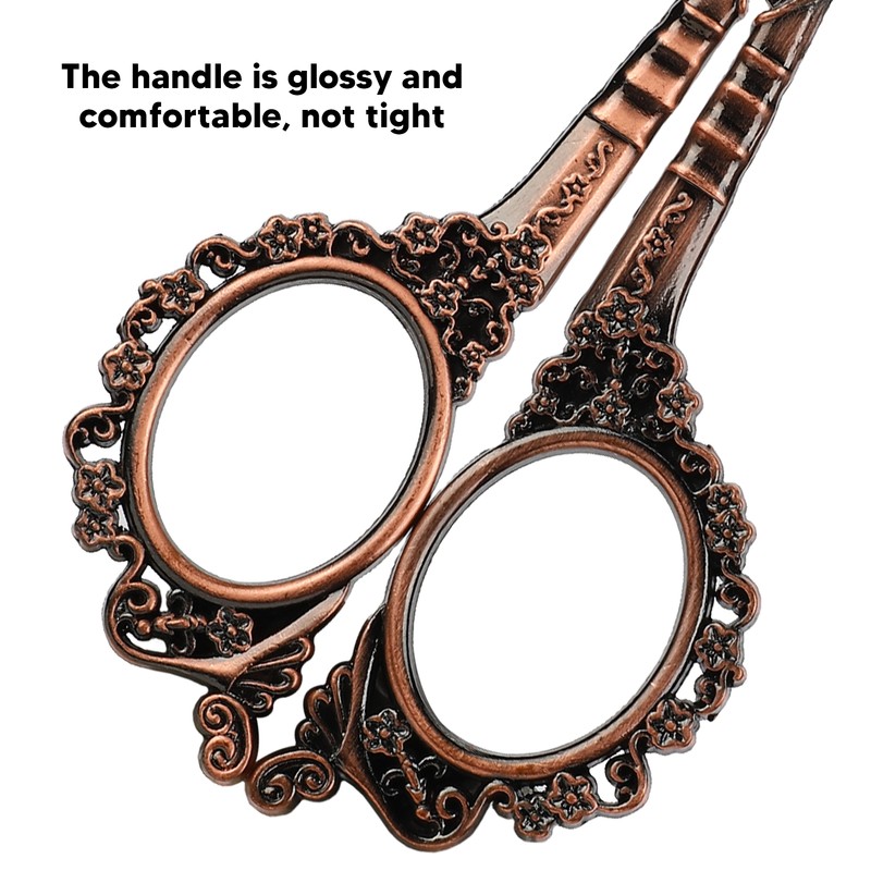 Vintage Embroidery Scissors Set Wooden Stainless Steel Sewing Box Scissors