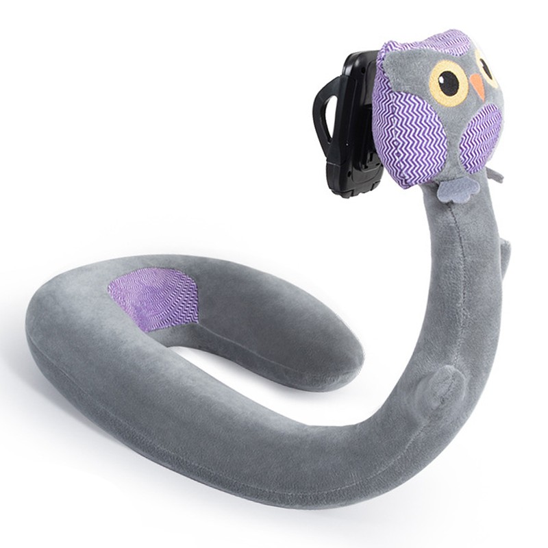 U Shaped Pillow Phone Holder 360 Degree Rotation Cute Animal