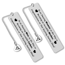 First Time Mom and Dad Gifts New Parents Gifts for Couples Bookmark Set Pregnancy Gifts for Pregnant Women Baby Announcement Gifts for Friend Reveal Parents to Be Gifts Soon to Be Parents Gifts