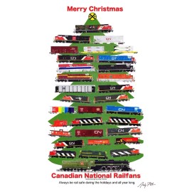 Canadian National Christmas Tree 11"x17" Poster Andy Fletcher signed