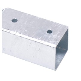 Aqbau® Impact Ground Sleeve 45 x 600 Post Support Impact Sleeve Hot-Dip Galvanised Perfect for Carports Canopies Pergolas Fences