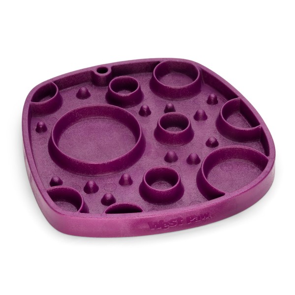 West Paw Seaflex Bubbles Feast Mat – All-in-One, Slow Feeder,