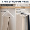 10-Pack Metal Z-Shaped Pants Hangers, Non-Slip Closet Organizer