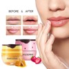 Honey+Strawberry Balm Lip Mask Set, Moisturizing Lip Care With Natural