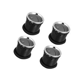 Motoforti 4 Pcs Front Dashboard Air Vent AC Heater 8L3Z19893BA for Lincoln Mark LT 2006-2008 for Ford F-150 2004-2008 Titanium Tone Long-Lasting