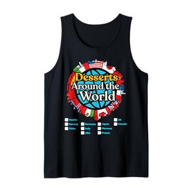 Vacation Desserts Around The World Countries Showcase Tank Top