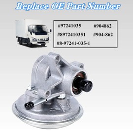 XYWZV Vacuum Pump for Isuzu NPR Nprhd Gas V8 L96 Lq4 Ly6 L31 Mpi TBI L05 Crew Cab 1995-2019 - Replaces OEM Part #97241035,8972410351,8-97241-035-1, 8-97241-035-0