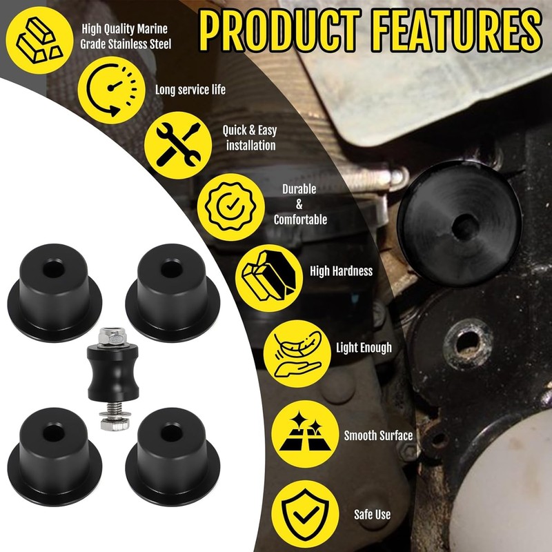 for Can-Am Solid Motor Mounts Kit Isolator Damper #707001169 707000949