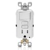 Leviton GFSW1-W SmartlockPro Slim GFCI Combination Switch, Tamper-Resistant Receptacle with