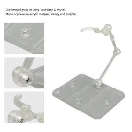 Yoidesu Soporte para Figuras de Acción con Buena Estabilidad, Mejor Acrílico para Modelos de 6 Pulgadas, 10 Juegos de Decoración del Hogar