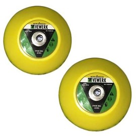 AB Tools-Vewerk 2 x 3" 75mm Hook Loop Sanding Polishing Backing Pad M6 Thread for Mini DA Sanders