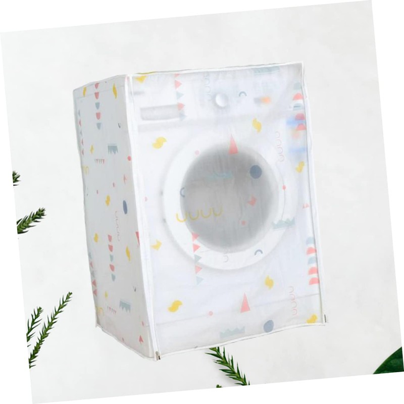 Zerodeko Washing Machine Case Zipper Peva Cover for Standard Washing