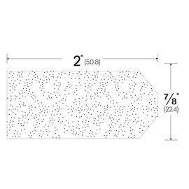 (Pack of 12) - Gray Corner Dust Plug, Polypropylene Pile Brush for Door Gasketing (545DP12), 3/8'' Clearance