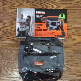 1 x 7 pockets Oxford fabric tool pouch, adjustable belt bag for DIY, electricians, plumbers, construction workers, carpenters