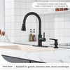 GAGALIFE Kitchen Sink Soap Dispenser Matte Black, Under Sink Soap