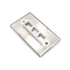 Networx Keystone Wall Plates (1 PORT, STAINLESS STEEL)