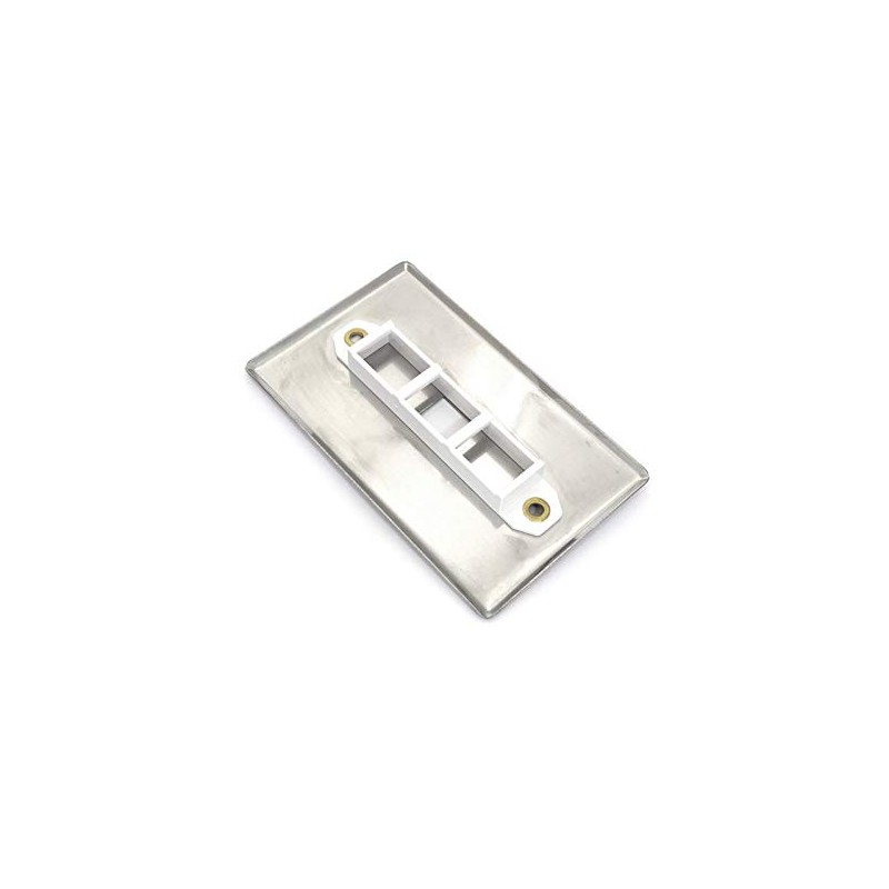 Networx Keystone Wall Plates (1 PORT, STAINLESS STEEL)