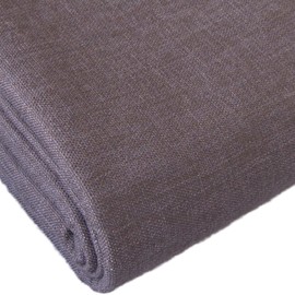 TinaKim Water-Resistant Slub Burlap Upholstery Fabric by Yard - Heavy-Duty Linen-Like Cloth for Sofa, Chair & Car Seat Covers, 54" Wide, Indoor/Outdoor Use (16 Dark Grey, 3 Yard)