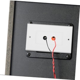 OSALADI Speaker Wall Plate with Dual Banana Binding Post Audio Socket Panel for Home Theater Professional Installations Easy to Install Speaker Connection