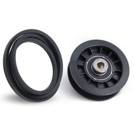 539110311 & 539110411 Drive Idler Pulley Drive Belt Kit Fits for Poulan Z254F Z200 CZ3815 CZ4217 CZ42175 RZ4623 Lawn Mower Replaces 607163 14259 12400