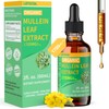 LETSCOL Organic Mullein Drops for Lung Cleanse, Powerful 1700mg Mullein