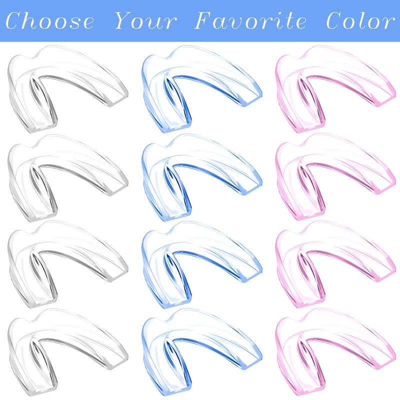 Kids Night Guard for Teeth Grinding, 8 Pack Moldable Night