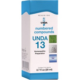 UNDA - UNDA 13 Numbered Compounds - Homeopathic Preparation - 20 ml Liquid
