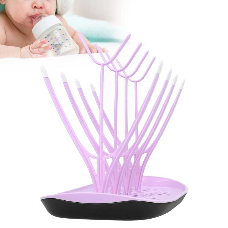 Baby Bottle Drying Rack Storage Cup Drainer Detachable Infant Nipple