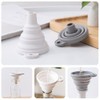 Set of 2 Funnel Foldable Funnel Silica Gel Funnel Telescopic