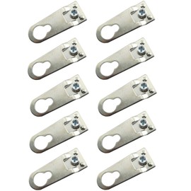 Youliang 10pcs Aluminum Alloy Hook Frame Back Panel Hook Picture Frame Hanging Bracket Hardware Accessories 40x15mm