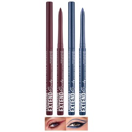 LANGMANNI 2Pcs Metal Colorful Eyeliner Pencil Set - Matte & Shimmer Eye Makeup,Smooth Use Long-Lasting & Waterproof Eyeliner Set(#07+08)