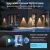LETMY Solar Fence Lights Outdoor 8 Pack - Brighter Focused