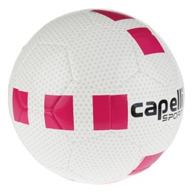Capelli Sport Soccer Ball Size 4, Fusion II Cubes Team Soccer Ball for Youth and Kids Players, Outdoor and Indoor Training, Bright Pink