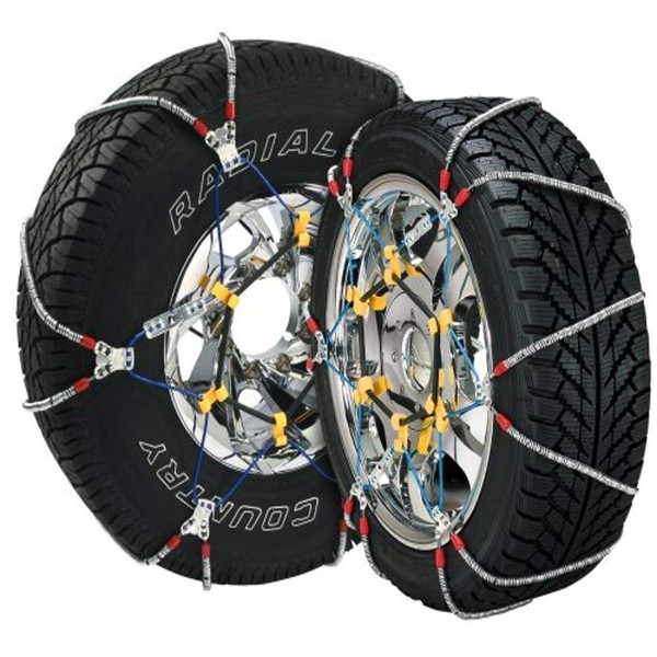 SCC SZ429 Super Z6 Cable Tire Chain for Passenger Cars, Pickups, and SUVs - Set of 2,Silver