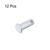 sourcing map Fork Bolts Single Hole Flat Head Round Bolts