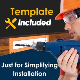 2 Pack | Heavy Duty Pivot Hinge for Wood Door - HBL' Stainless Steel Hidden Door Hinge for Secret Door, with 360 Degree Rotation, Invisible Pivot Door Hardware for Bookshelf.