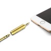 XSAJU Conversion Adapter Conversion Plug 3.5mm 6.35mm Stereo Plug Gold