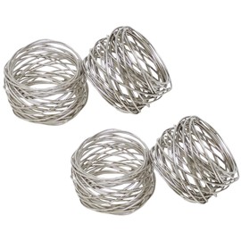 Godinger Round Mesh Napkin Ring - Set of 4