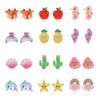 12 Pairs Clip On Earrings for Little Girls, Princess Clip