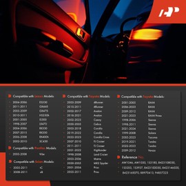 A-Premium Door Jamb Switch Compatible with Toyota Camry, RAV4, Corolla, Prius, Tacoma, Highlander, Tundra, Sienna, 4Runner, Matrix, Avalon, Venza & Lexus GX460, HS250h, SC430 & Scion tC, xB & Pontiac