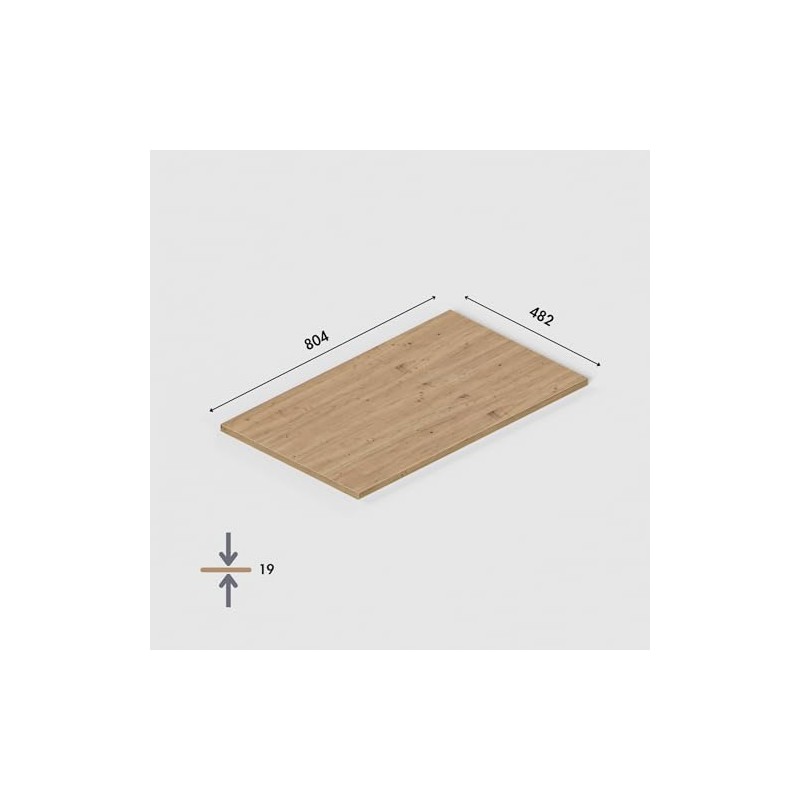 Holzplatte f√ºr Malm Kommode 80,4 x 48,2cm - Deckplatte im