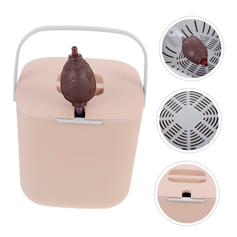 DOITOOL Office Tea-Leaf Trash Can with Large Capacity Tea Residue