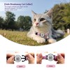 2-Pack Footprint & Reflective Cat Collar with QR Code Smart